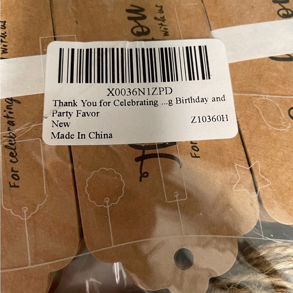 💛Craft “Thank You for Celebrating with Us❤️” Wedding & Paper Gift Tags W/Twine - Picture 6 of 10